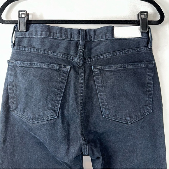 RE/DONE Comfort Stretch High Rise Ankle Crop in Black Women Size 27 - Picture 7 of 10